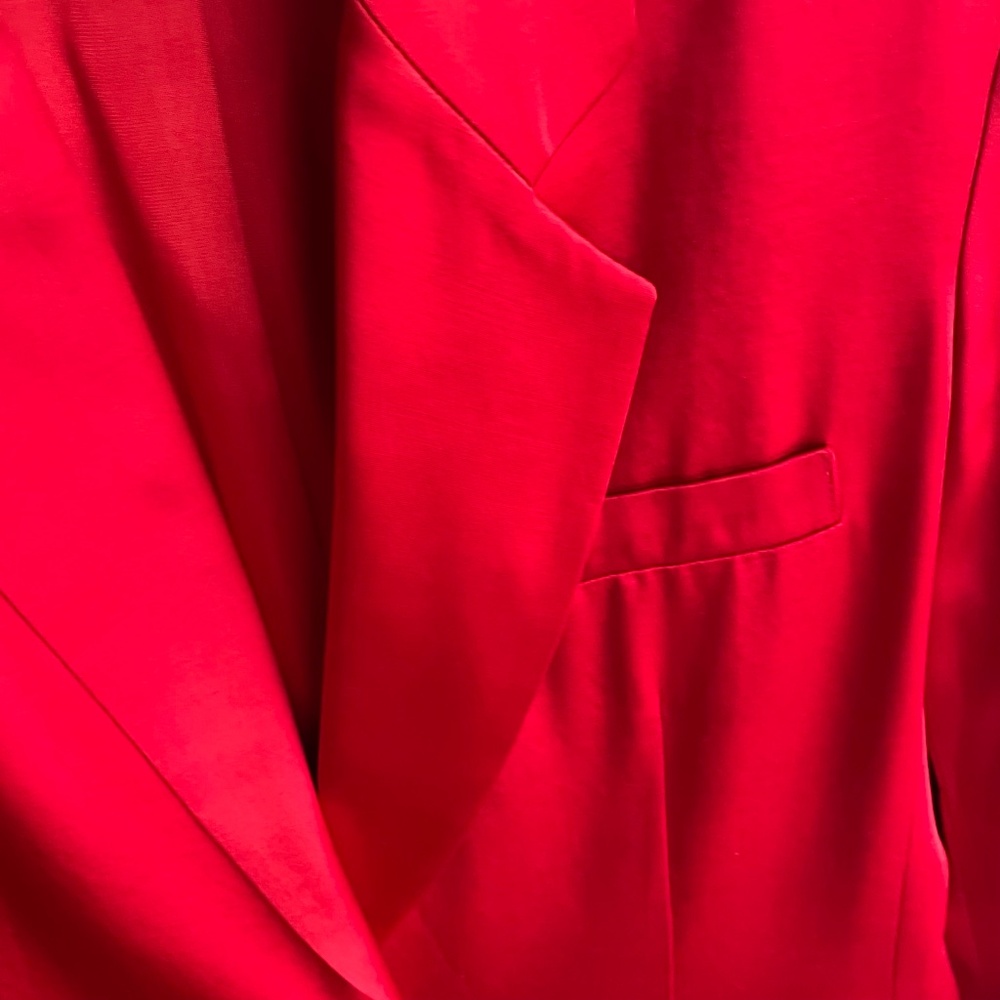 Karen Kane Lifestyle Vibrant Red One-button Blazer in Size 10 - Picture 12 of 14